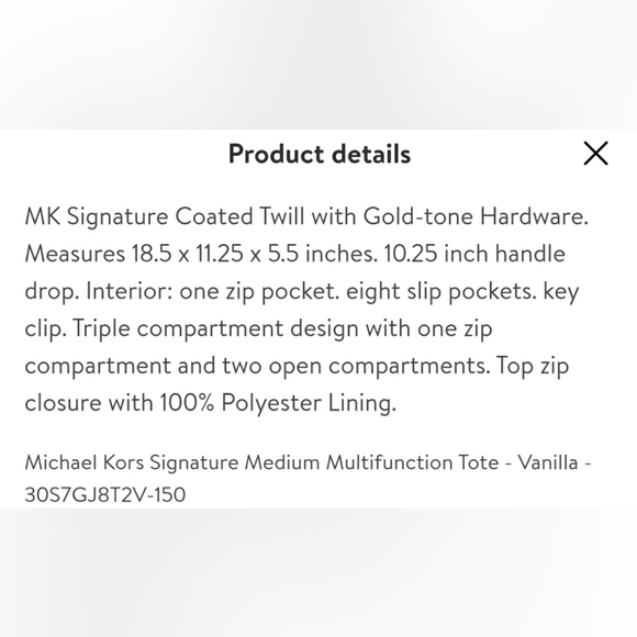 Sold BIG NWT MICHEAL Micheal KORS OF STOCK NWT TRAVEL SIGNATURE JET SET TRAVEL - Picture 16 of 16